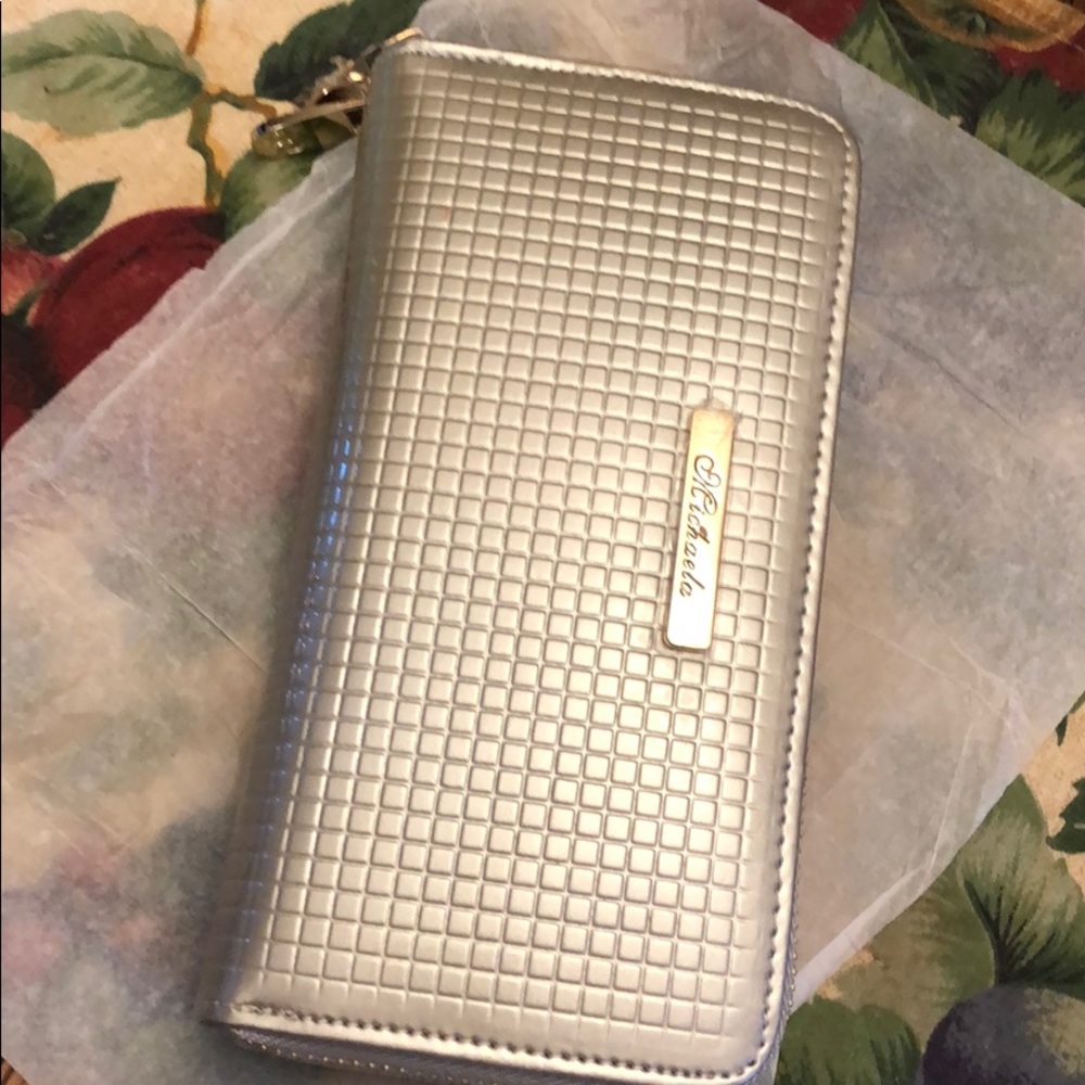Vegan clutch/wallet, double opening, 8 slots NEW